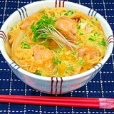 ブロッコリーの新芽　恵那鶏親子丼